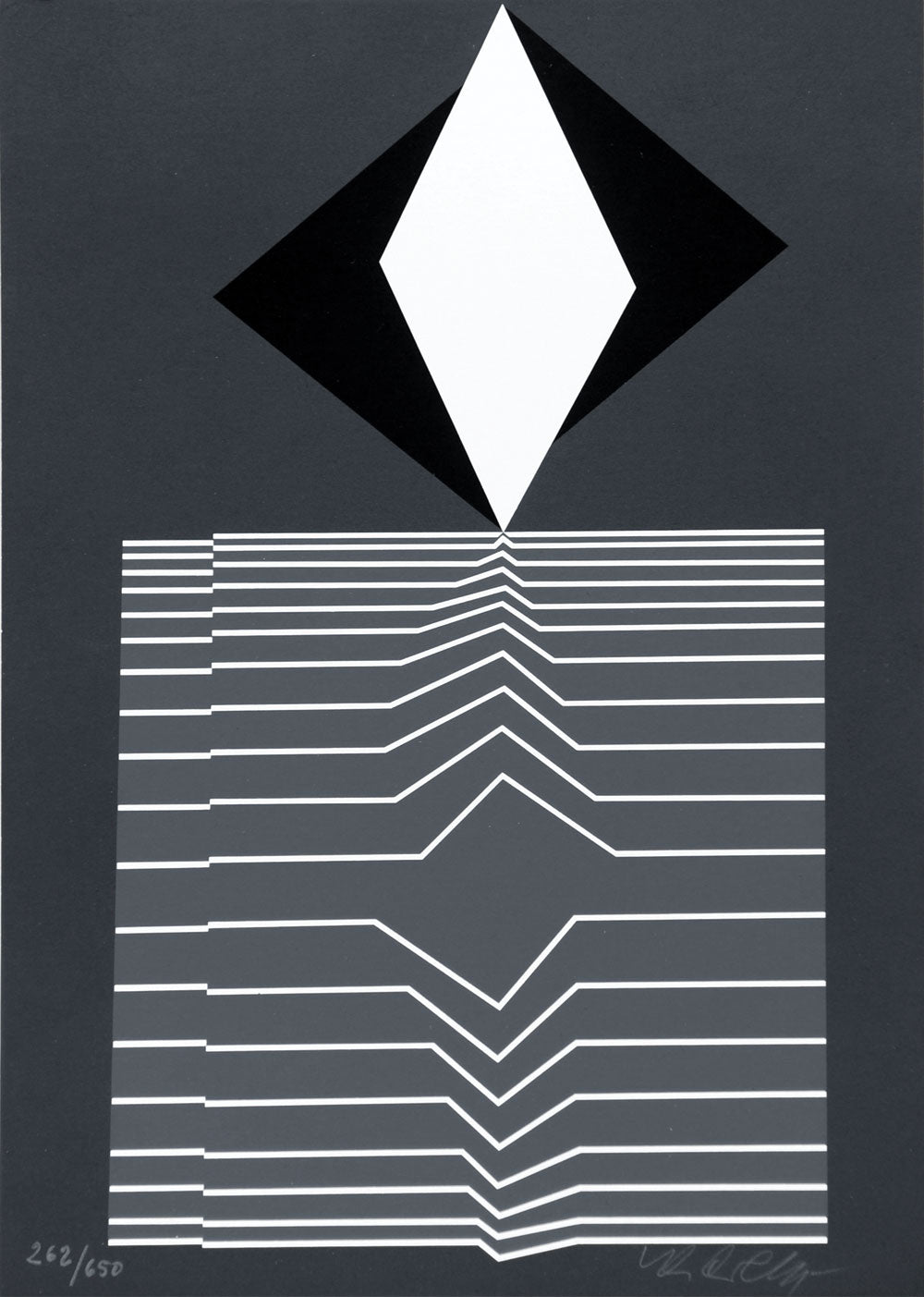 Victor Vasarely Bicube-II – Goldmark