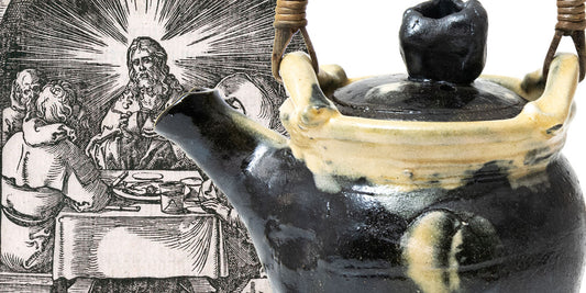 Wood Engravings by Dürer and Gérard Teapots