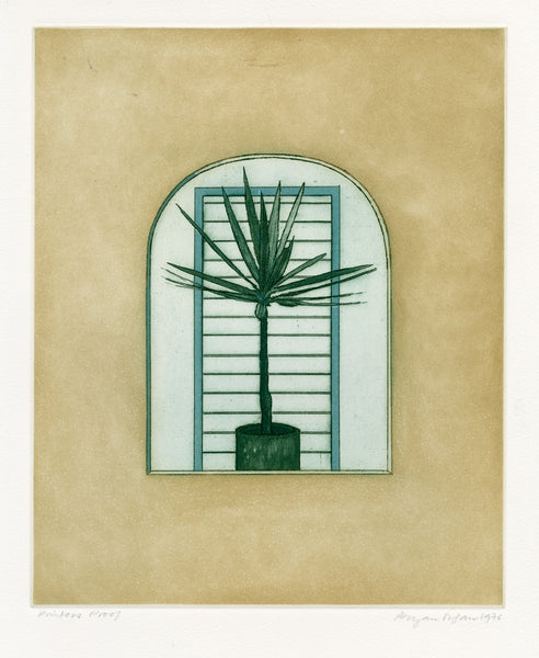 Palm in an Arched Window