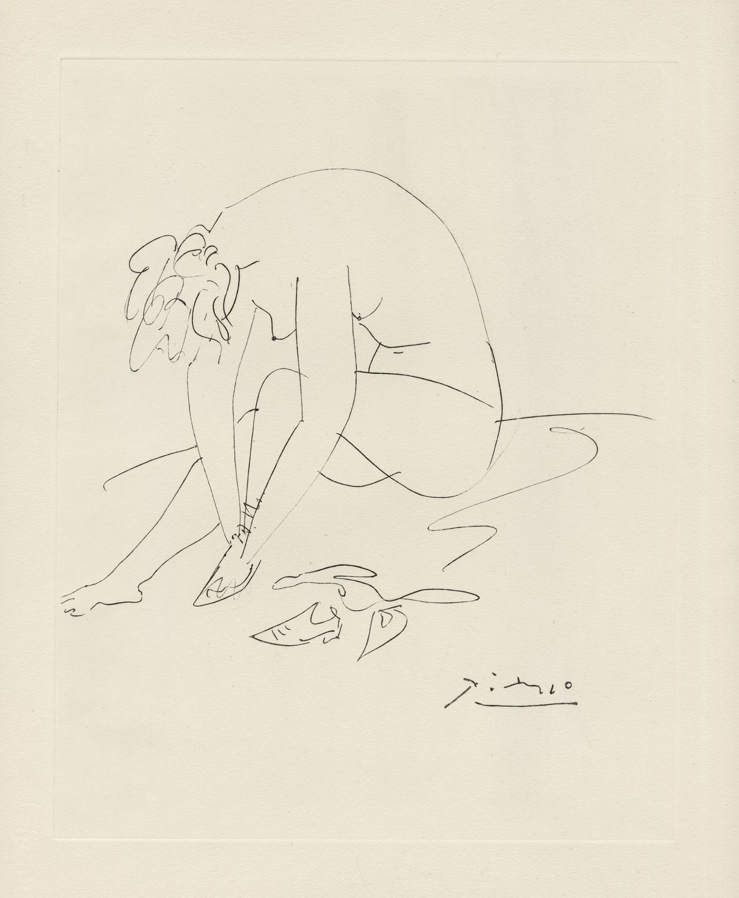 Untitled (Woman taking off her Shoes)