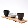 Set of Small Cups with Wooden Board