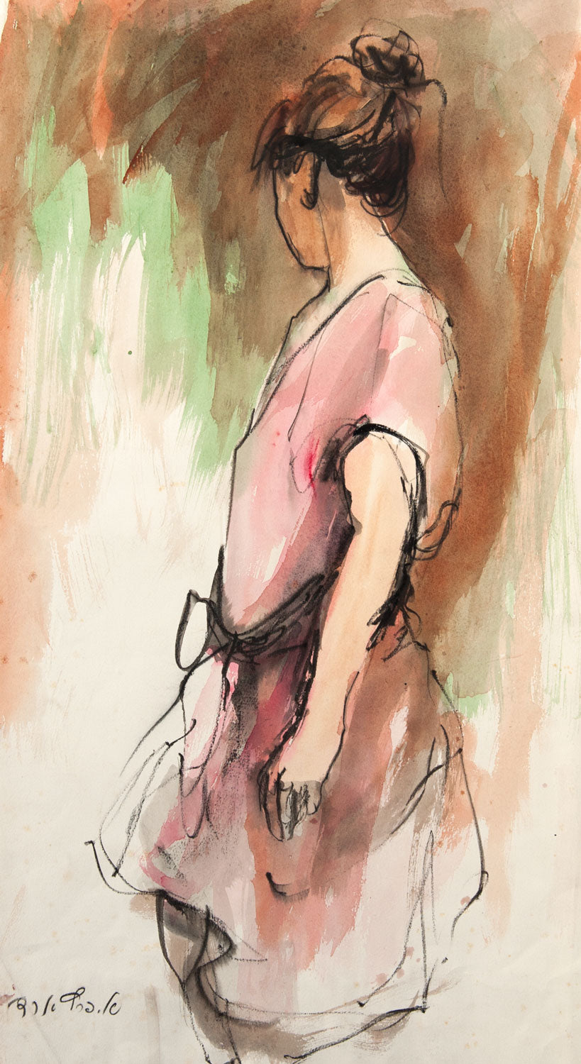 Woman in a Pink Tunic