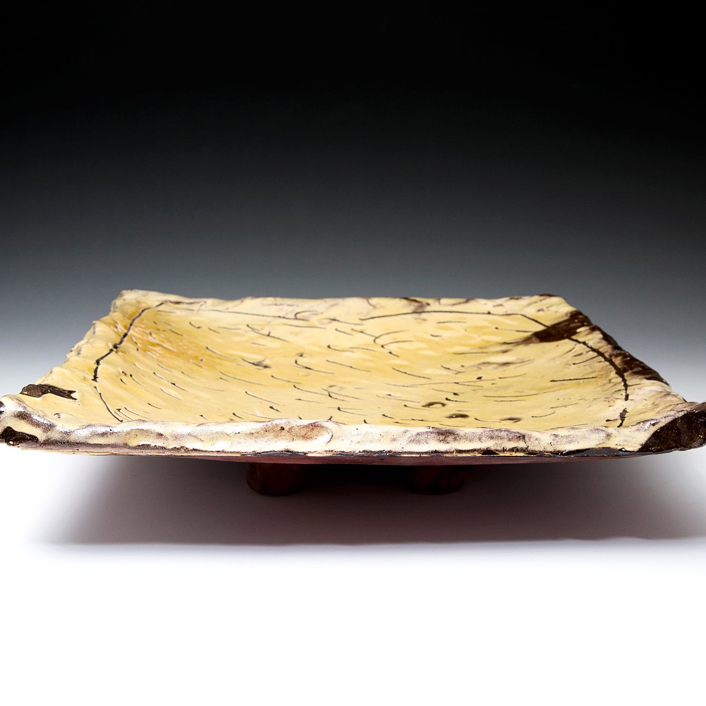 Large Square Slab Platter