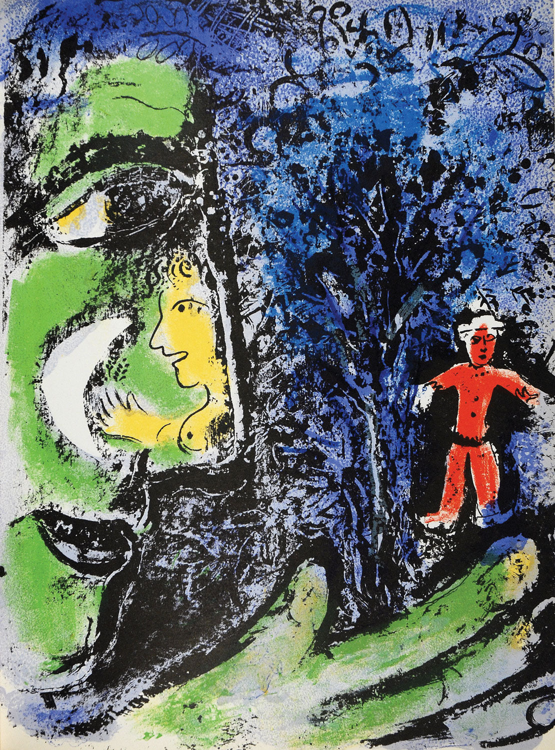 Marc Chagall Le Profil et l'Enfant Rouge – Goldmark