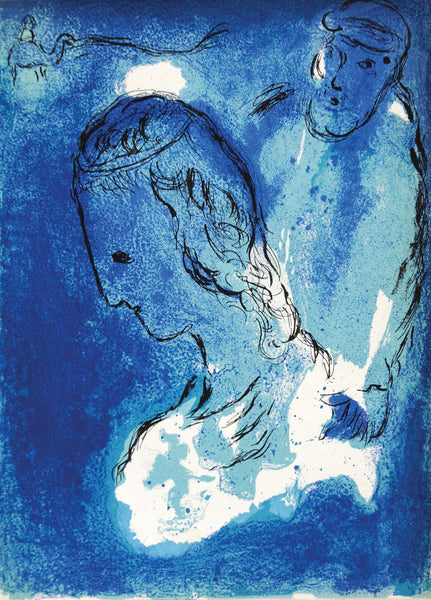 Marc Chagall Abraham and Sarah – Goldmark