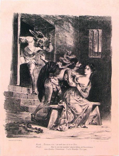 Faust with Margaret in Prison