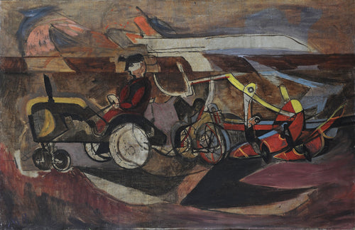 Tractor and Plough